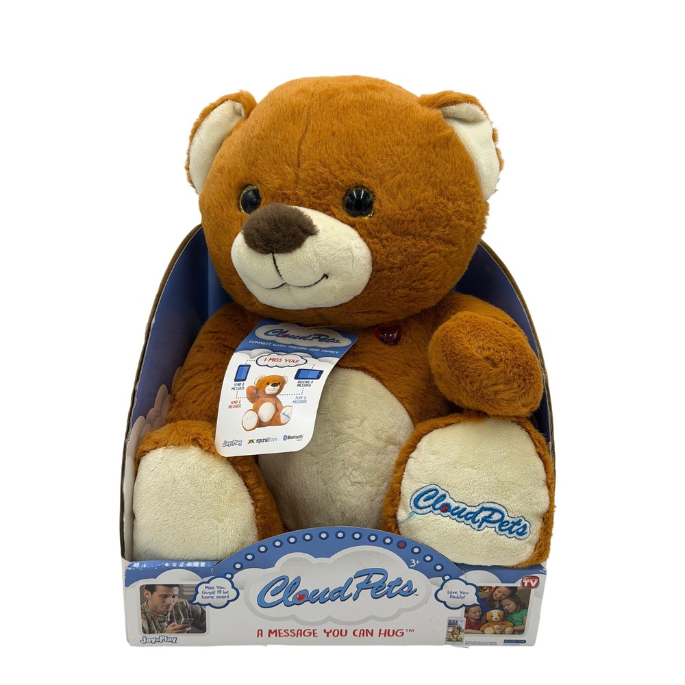 CloudPets Plush Bear‎ 2016 Spiral Toys No App Toy Stuffed Animal New 12" READ